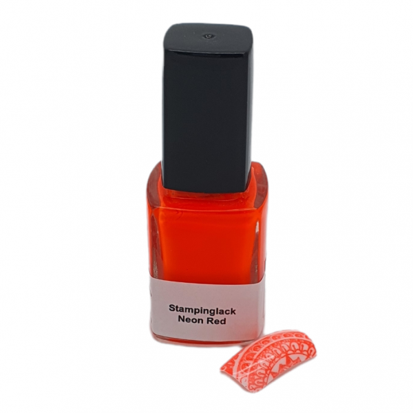 Stamping Lack, Neon Red , 12 ml